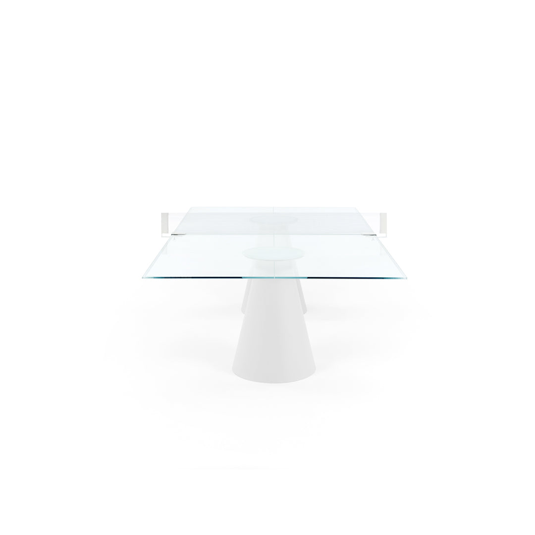 Convertible Table Tennis DADA Glass – Designer Glass Dining Table