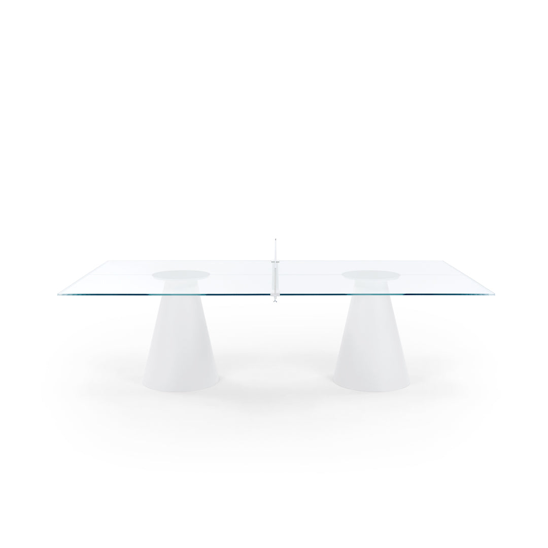Dada Glass Convertible Table Tennis – Italian Designer Glass Statement Piece