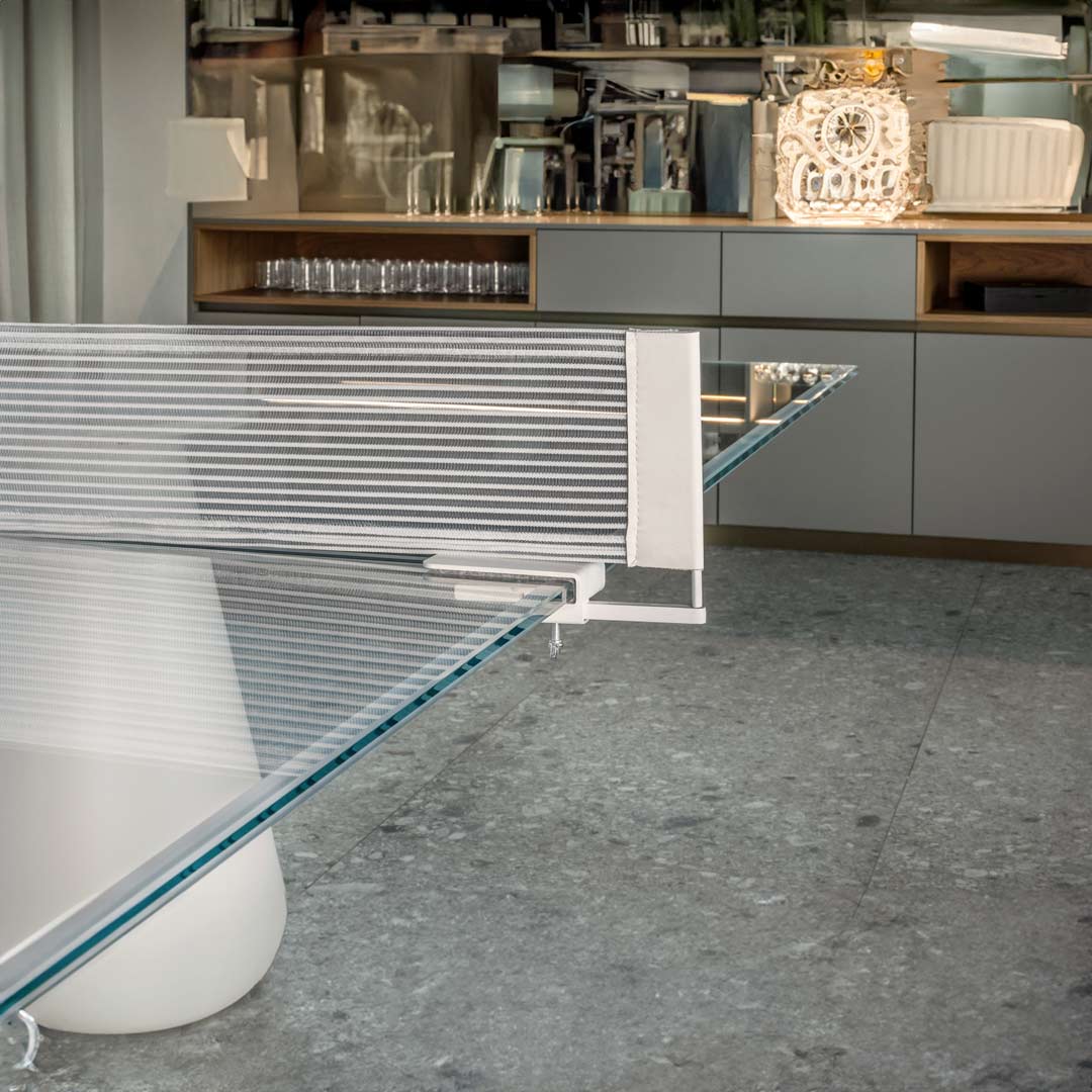 Dada Glass Convertible Table Tennis – Italian Designer Glass Statement Piece