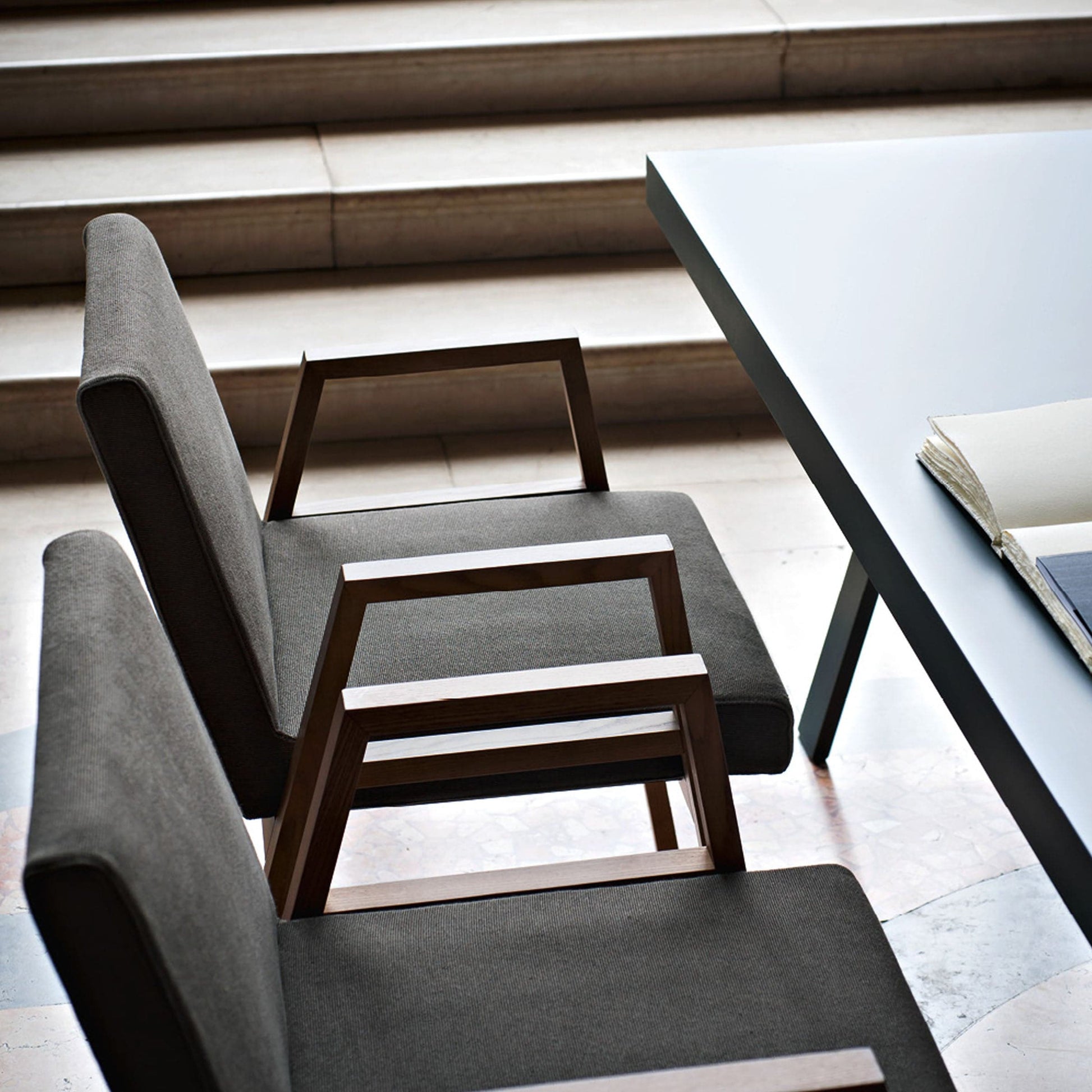Babela Armchair – Stackable Ash Wood Dining Seat by Tacchini, Castiglioni