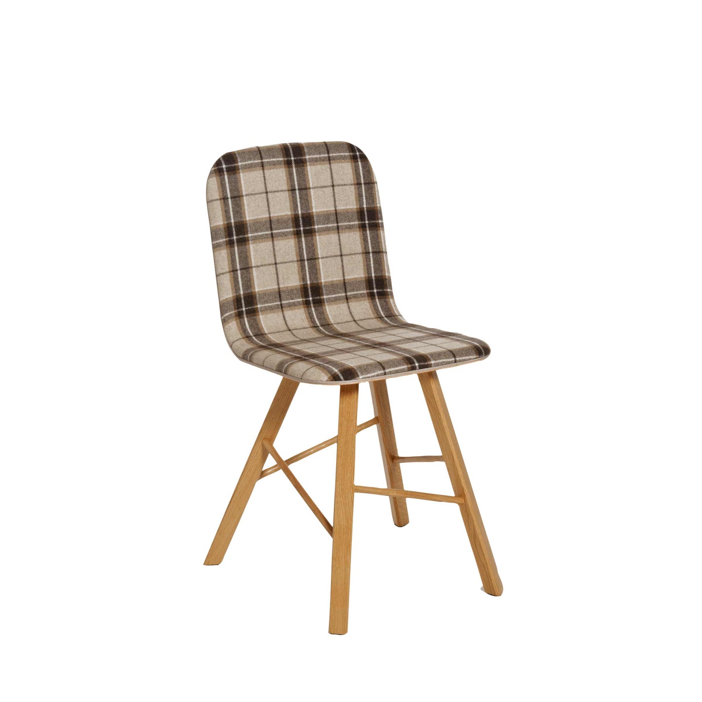 Tria Simple Dining Chair – Curved Plywood Shell & Solid Oak by Colé Italia