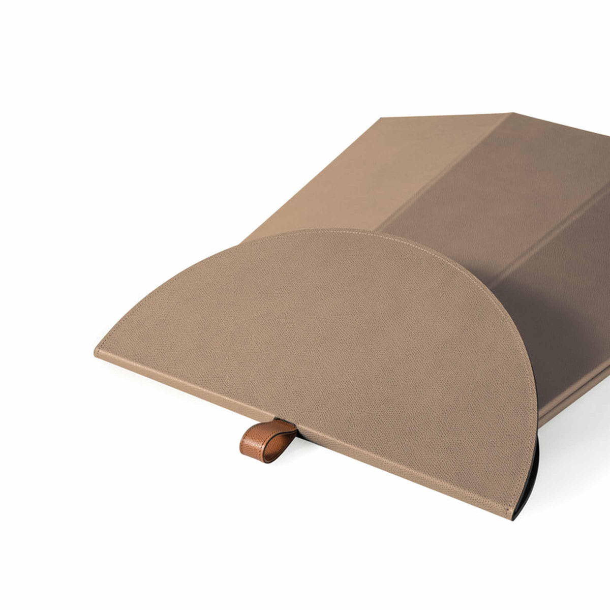 Luxury AILE Leather Folding Side Table Modern Italian Style for Villa