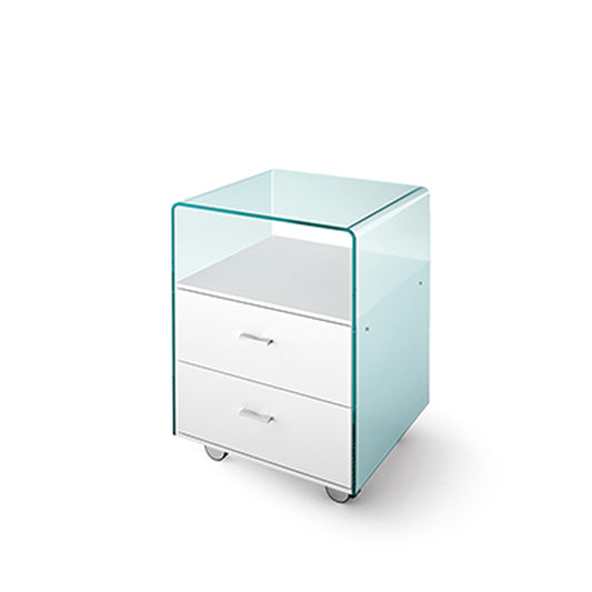 Luxury Rialto Glass Chest of Drawers Modern Italian Style for Villa