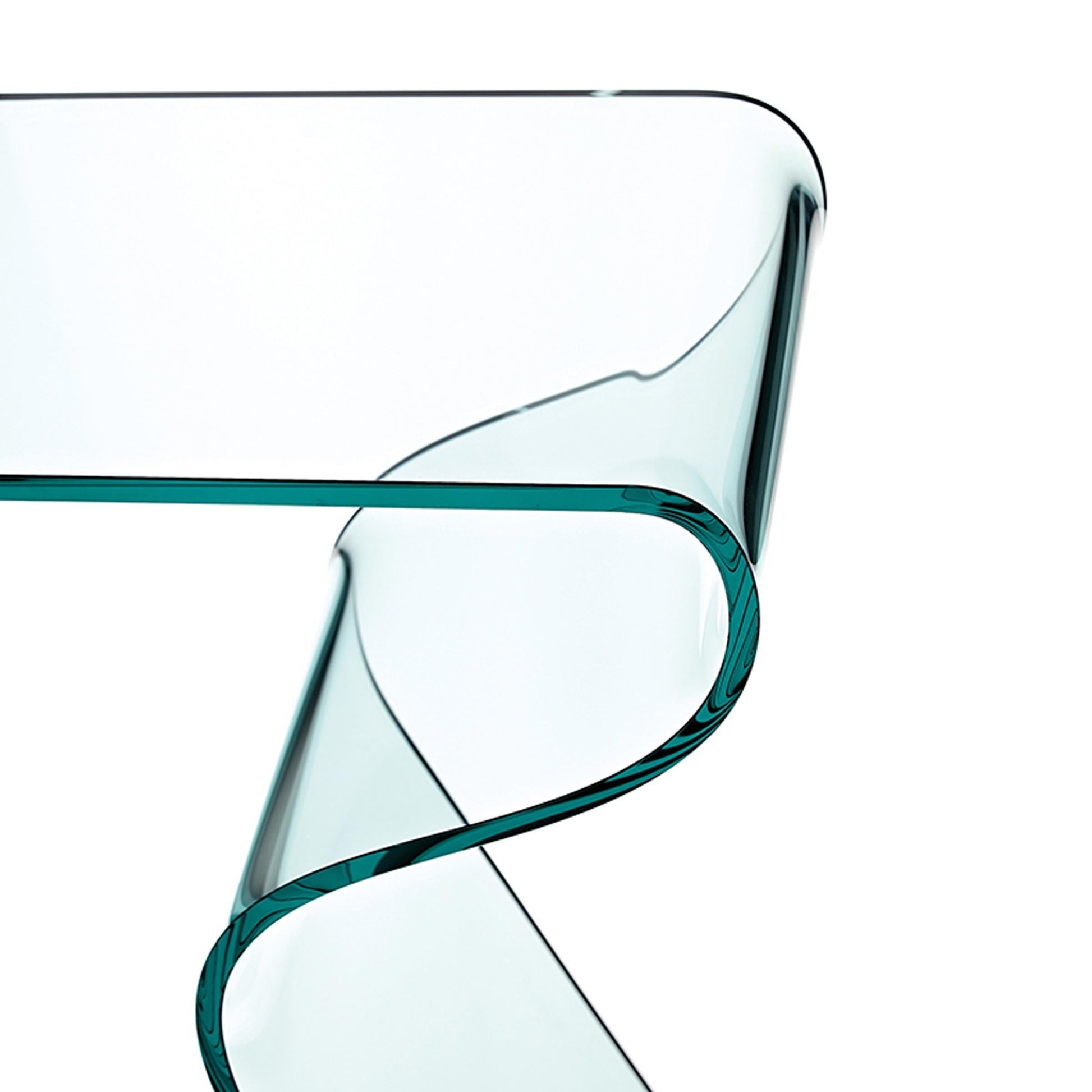 FIAM Charlotte Console Table – Curved Tempered Glass Italian Design