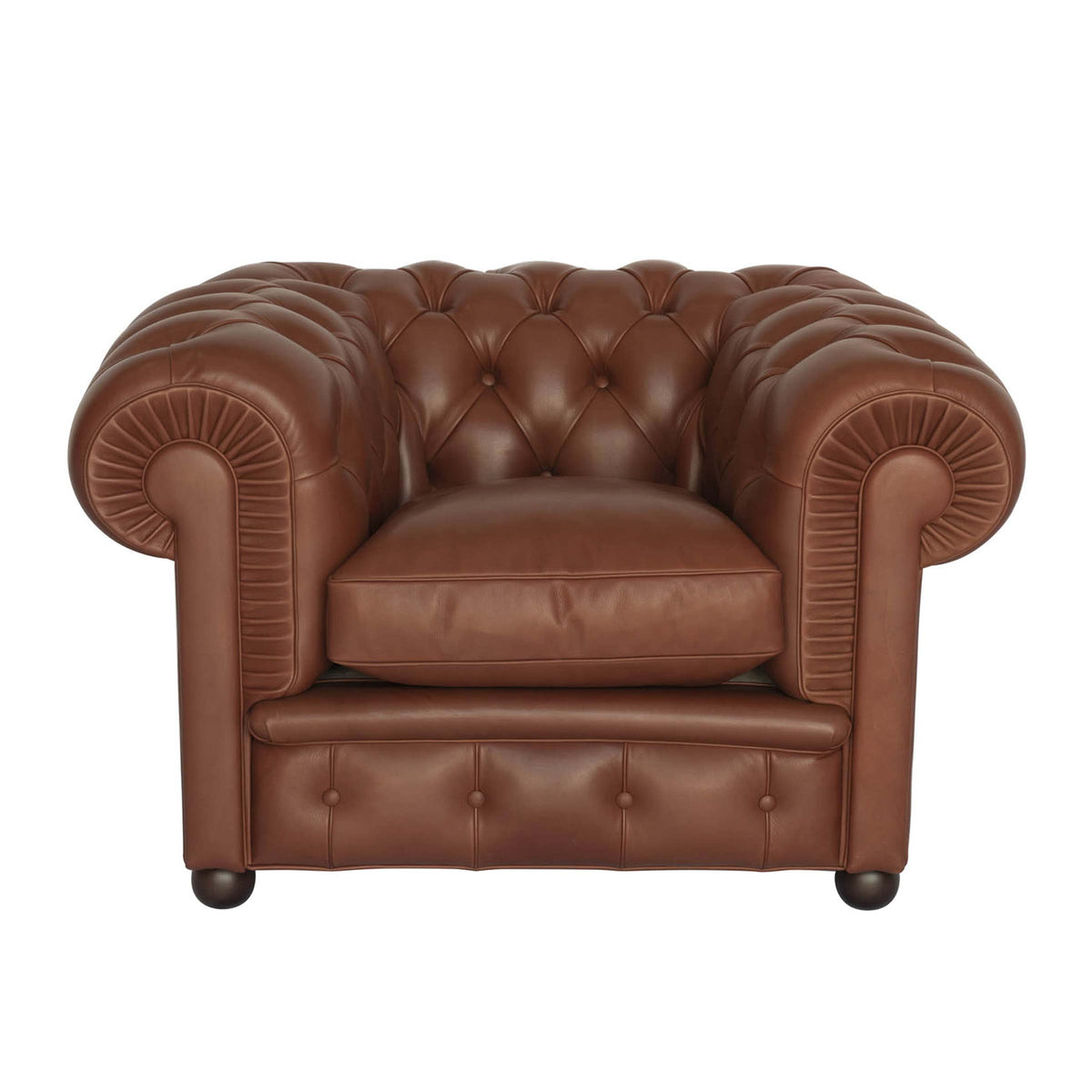 Luxury CHESTER Leather Armchair Modern Italian Style for Villa