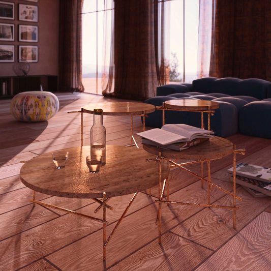 Luxury STILTS Stone Coffee Table Modern Italian Style for Villa