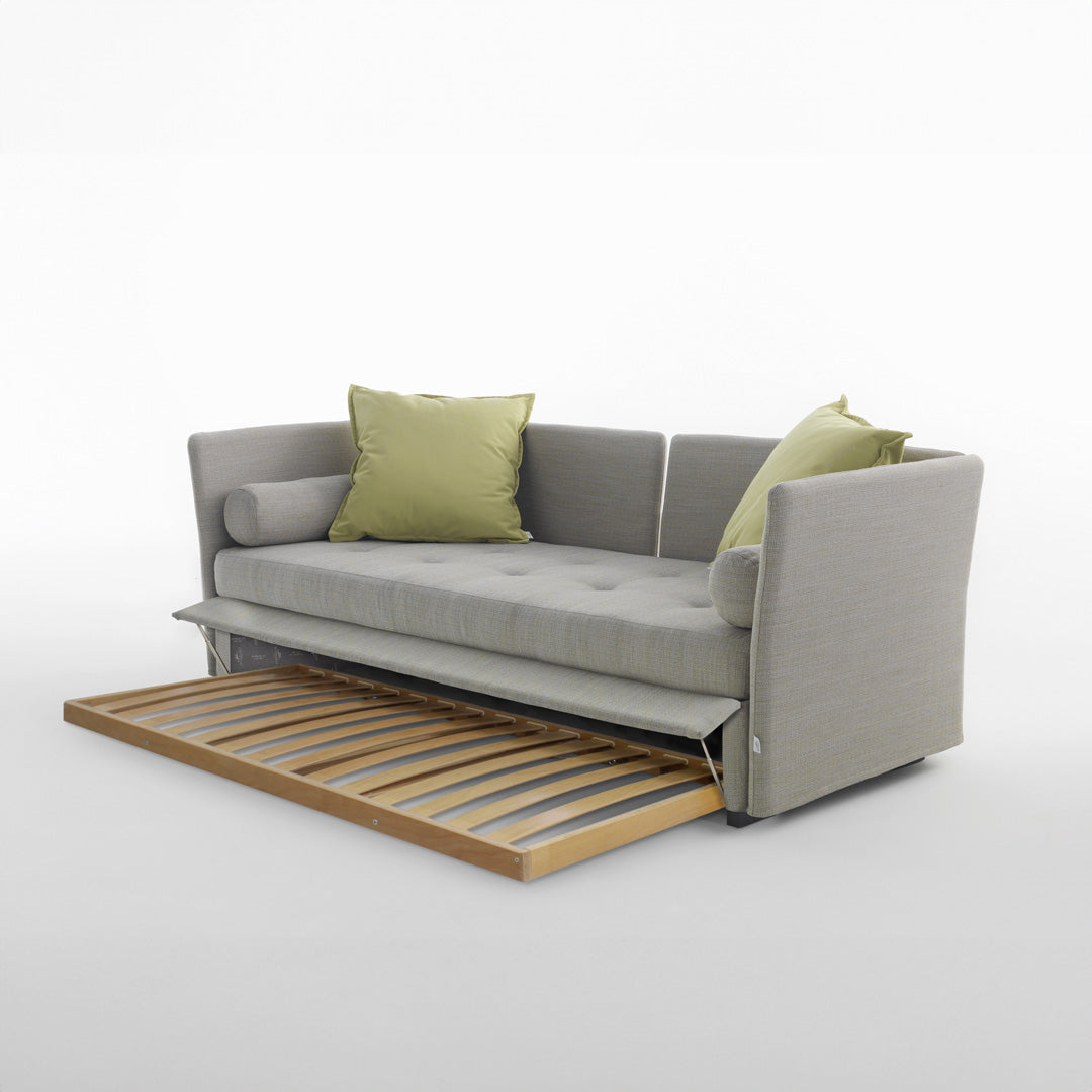 Trundle Bed ISOLOTTO by Orizzonti Design Center for Horm – Italian Designer Sofa Bed in Fabric or Eco-Friendly Leather