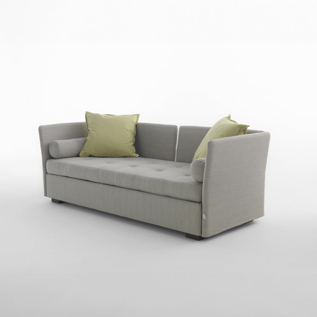 Trundle Bed ISOLOTTO by Orizzonti Design Center for Horm – Italian Designer Sofa Bed in Fabric or Eco-Friendly Leather