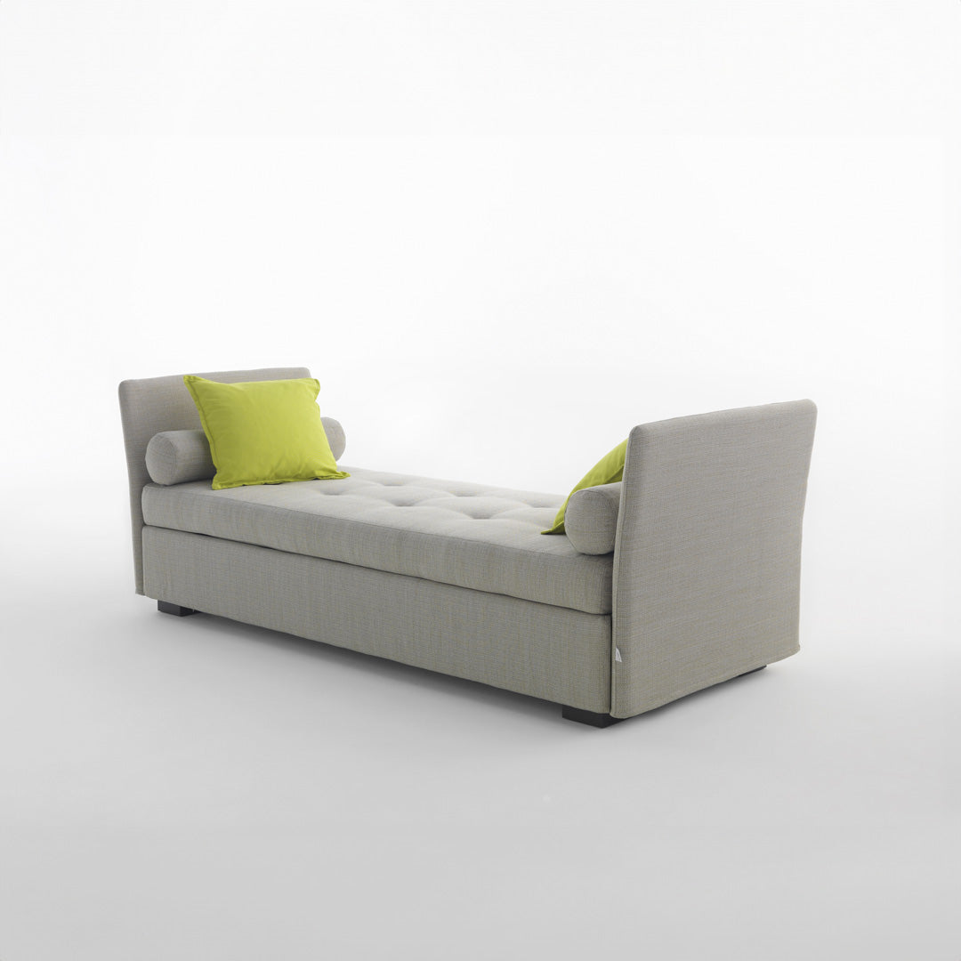 Trundle Sofa Bed Pull-Out Leather Orizzonti Design Center for Horm