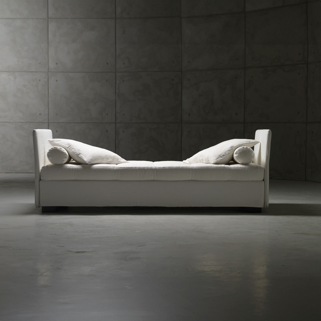 Trundle Sofa Bed Pull-Out Leather Orizzonti Design Center for Horm