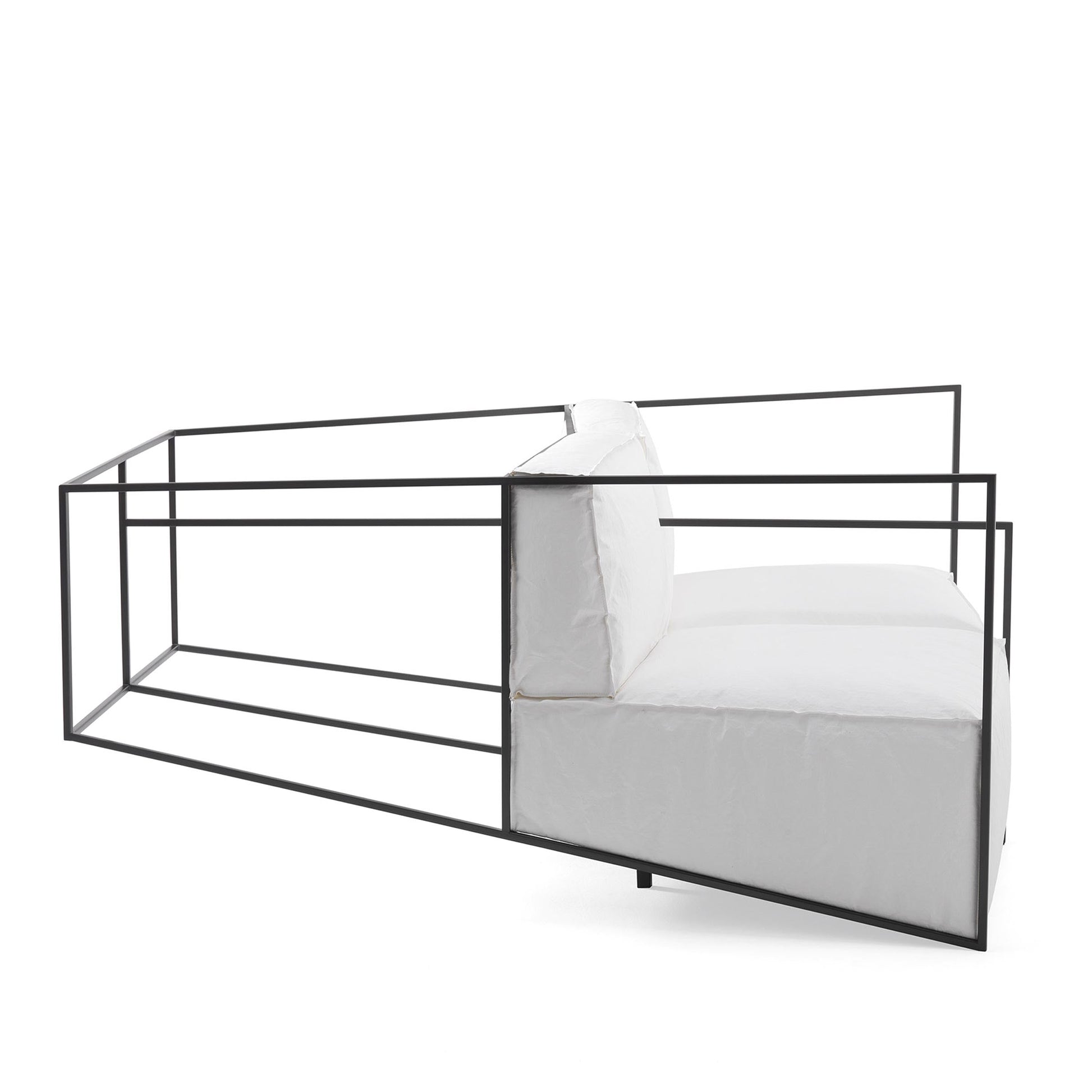 IXORB 2-Seater Sofa – Graphite Metal Structure by Alessandro Zambelli