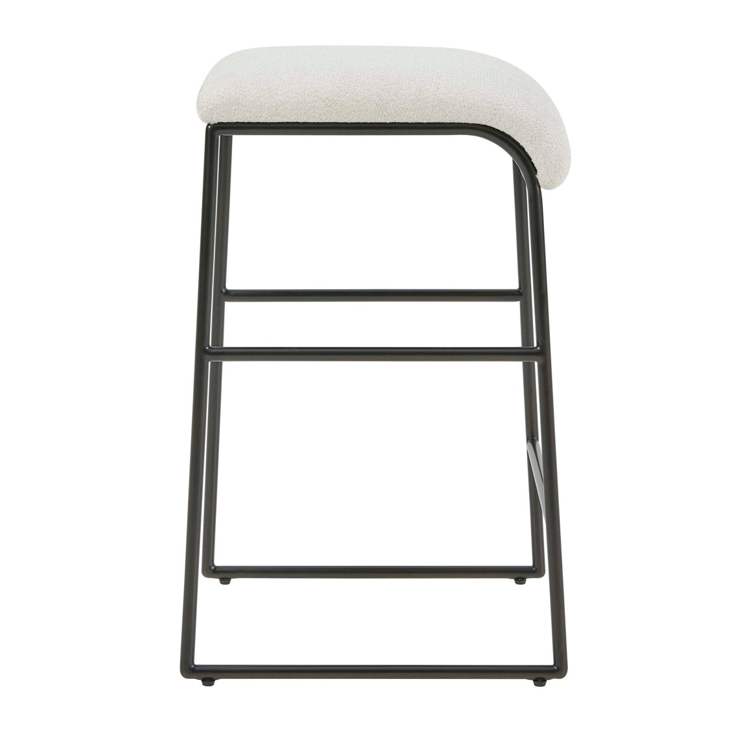 Luxury Upholstered Modern Fabric Counter Stool European Style for Villa