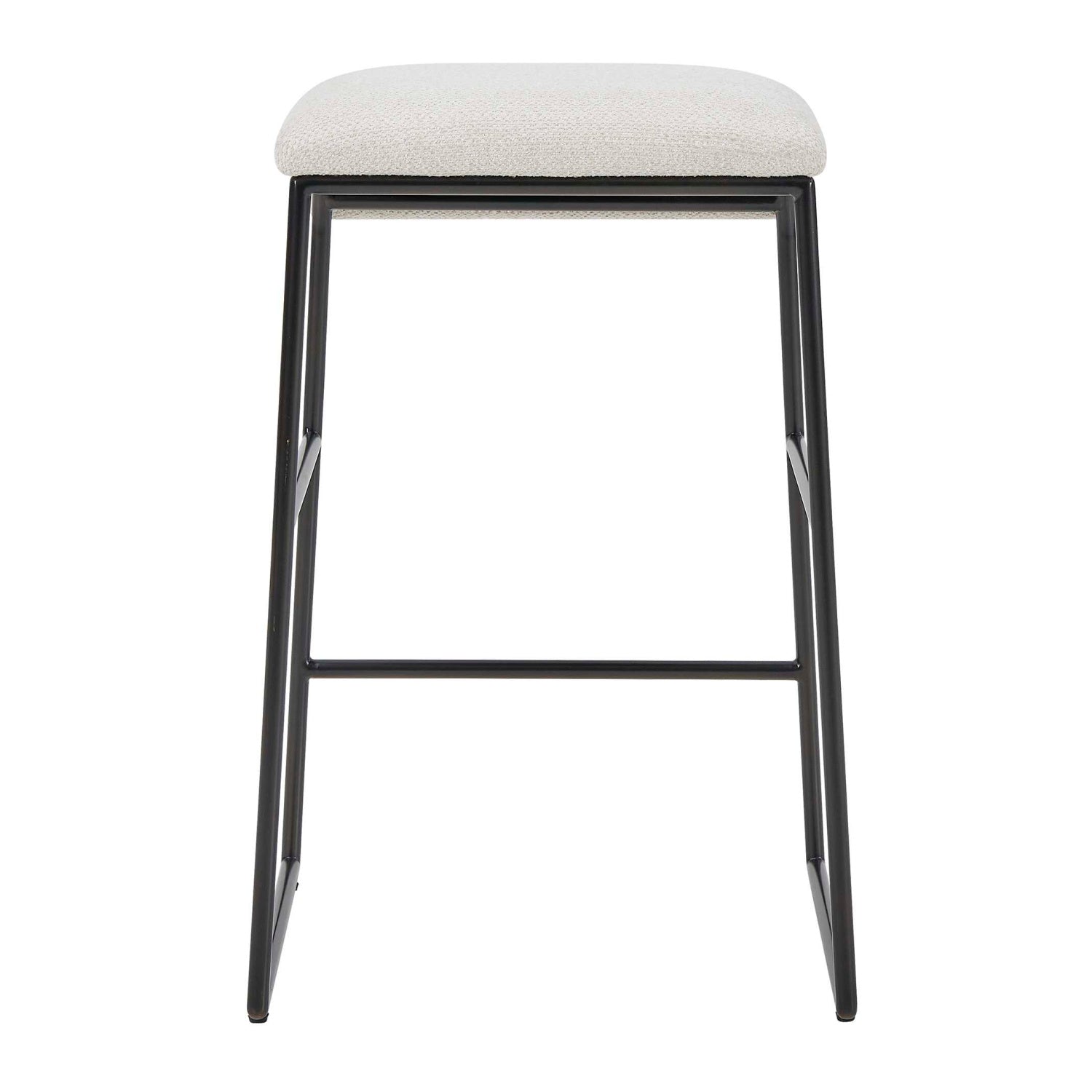 Luxury Upholstered Modern Fabric Counter Stool European Style for Villa