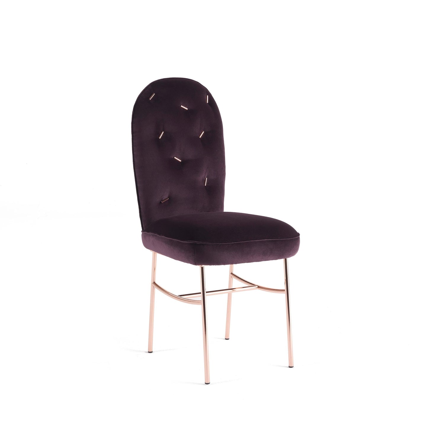 Ttemic Dining Chair – Tufted Velvet & Copper Matteo Cibic Statement Piece