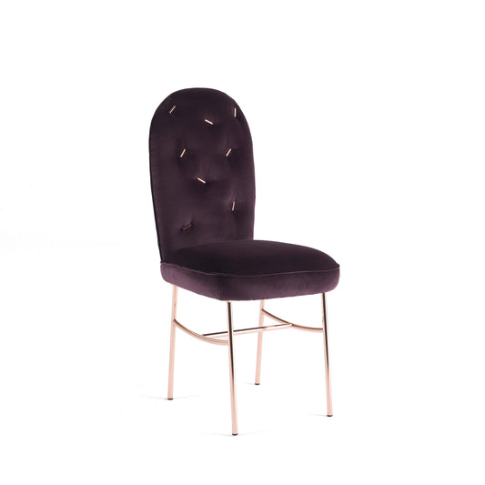 Ttemic Dining Chair – Tufted Velvet & Copper Matteo Cibic Statement Piece