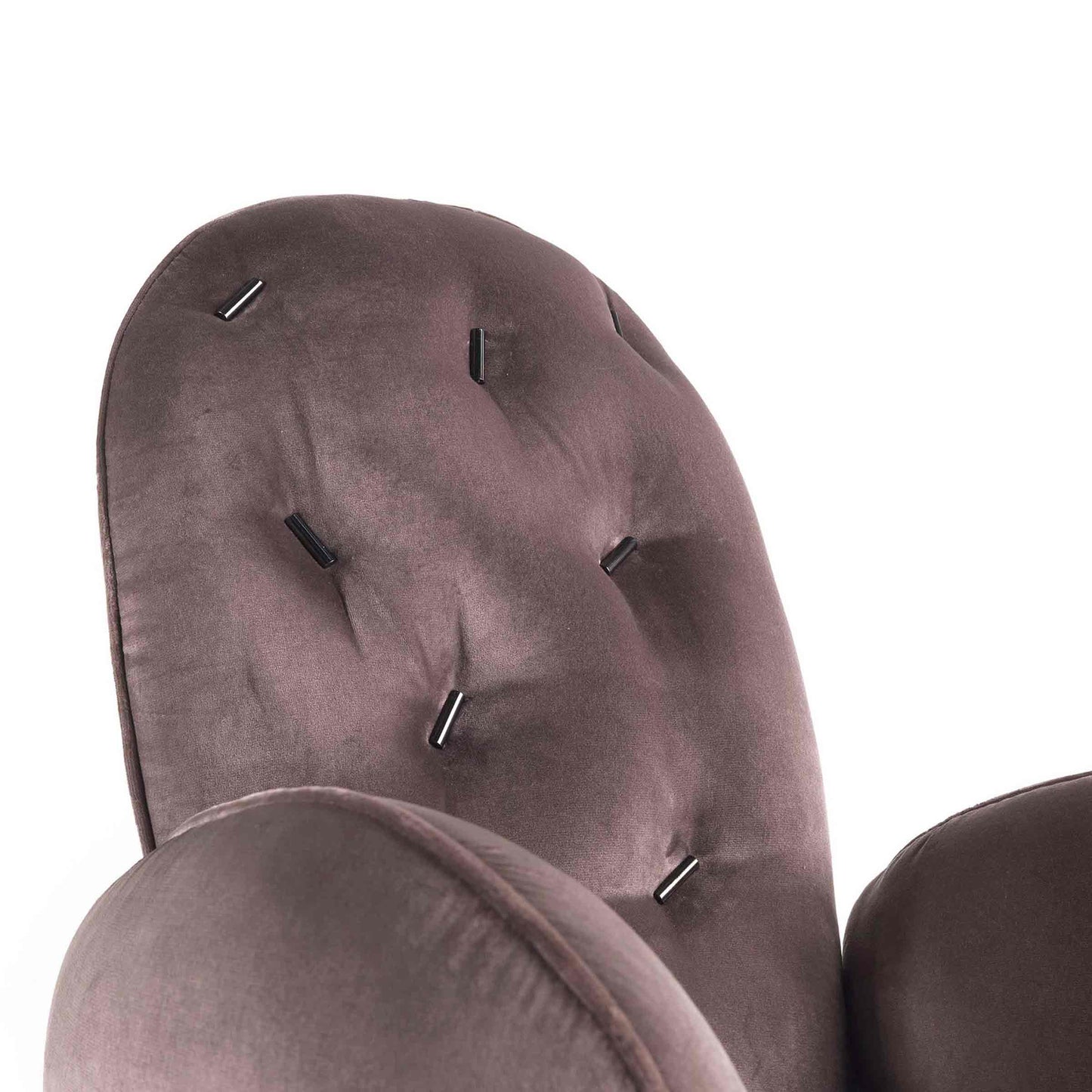 Ttemic Armchair by Matteo Cibic – Tufted Velvet and Chrome Statement Piece