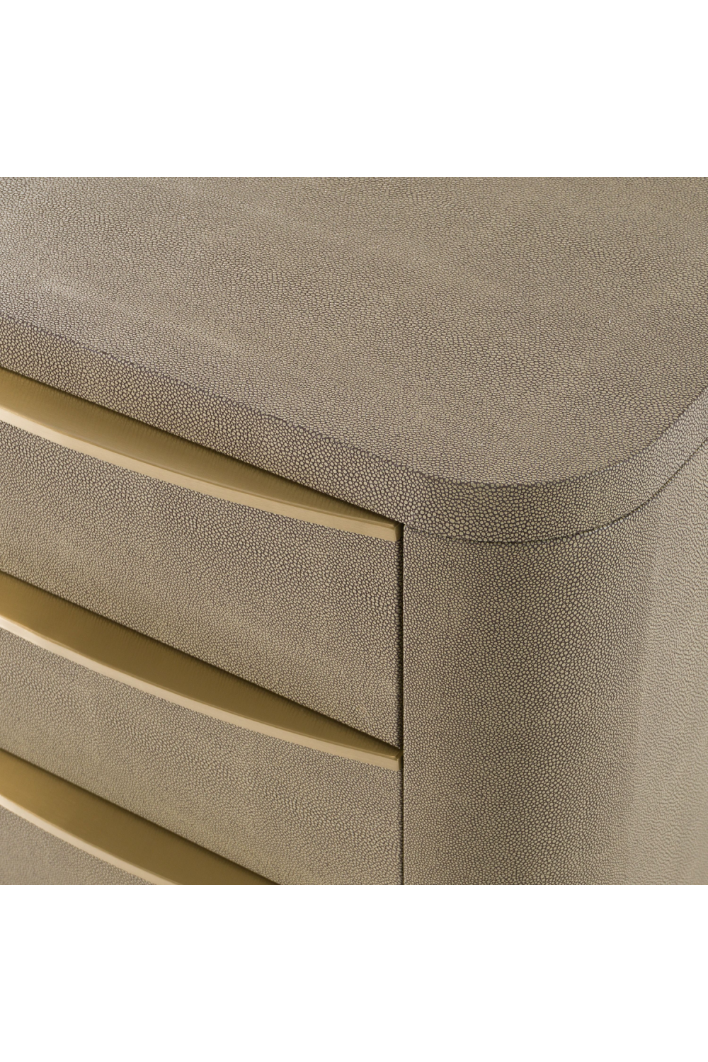 Luxury Modern Lois 3-Drawer Nightstand European Style for Villa