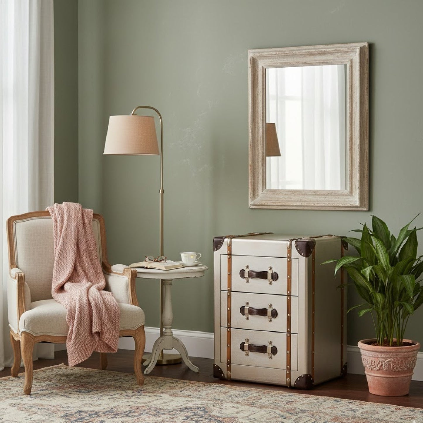 Luxury Modern Naylor 3-Drawer Cabinet European Style for Villa