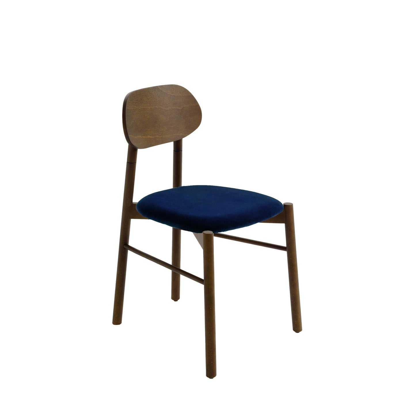 Bokken Dining Chair by Colé Italia – Italian Designer Velvet Upholstered Seat