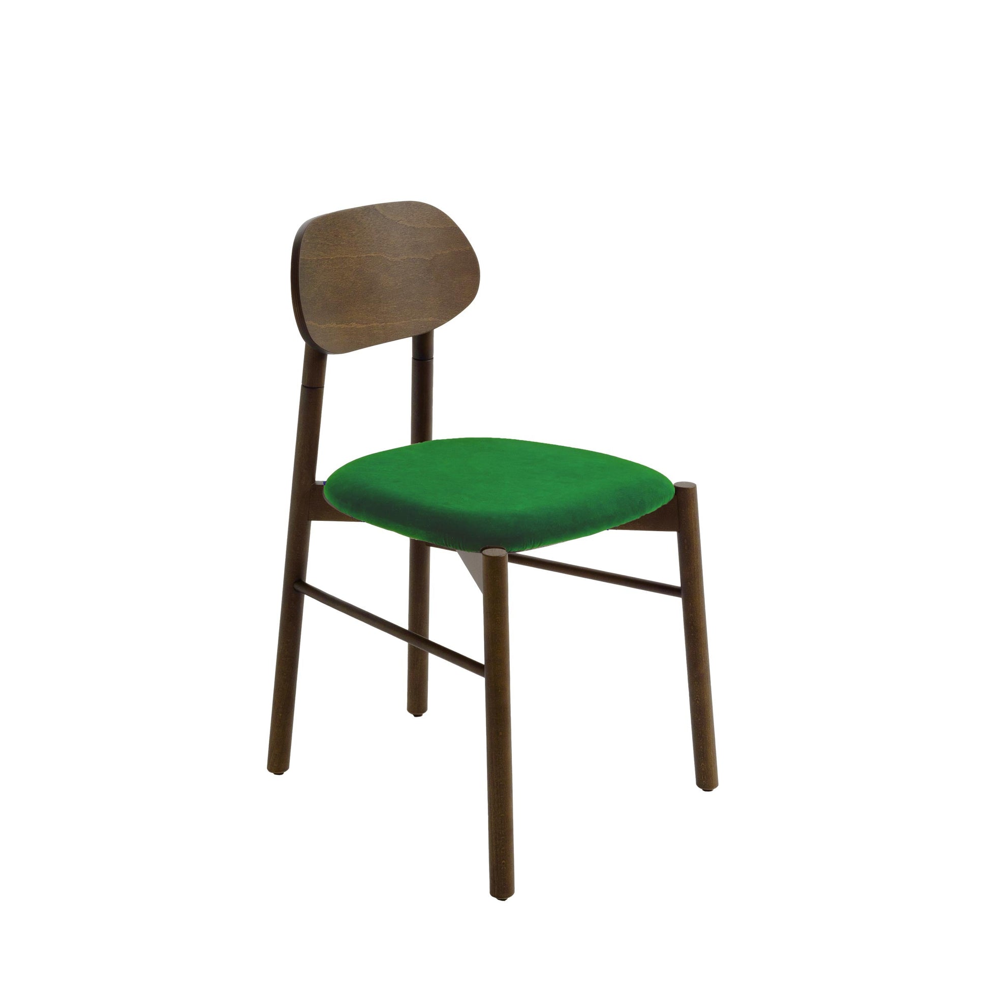 Bokken Dining Chair by Colé Italia – Italian Designer Velvet Upholstered Seat