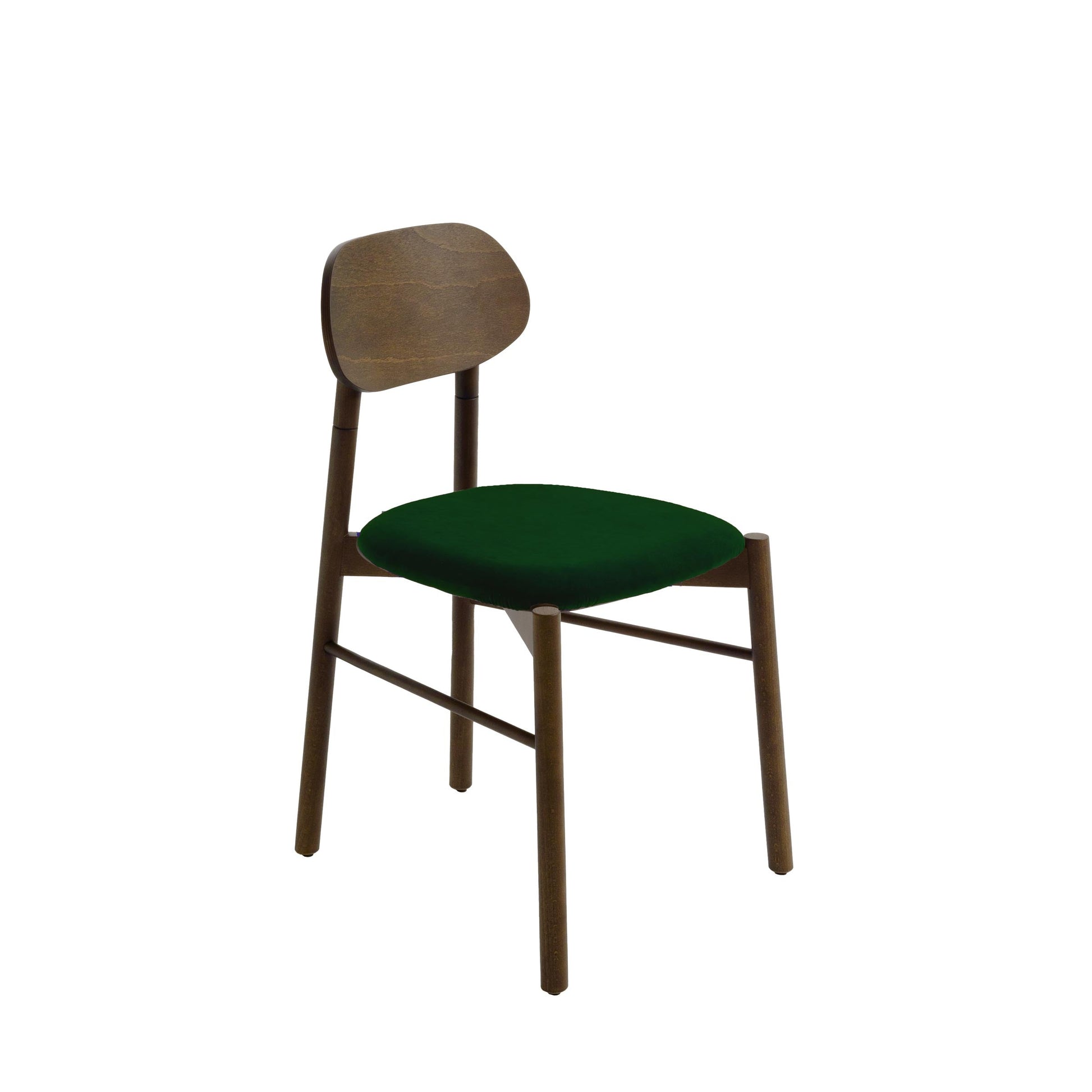 Bokken Dining Chair by Colé Italia – Italian Designer Velvet Upholstered Seat