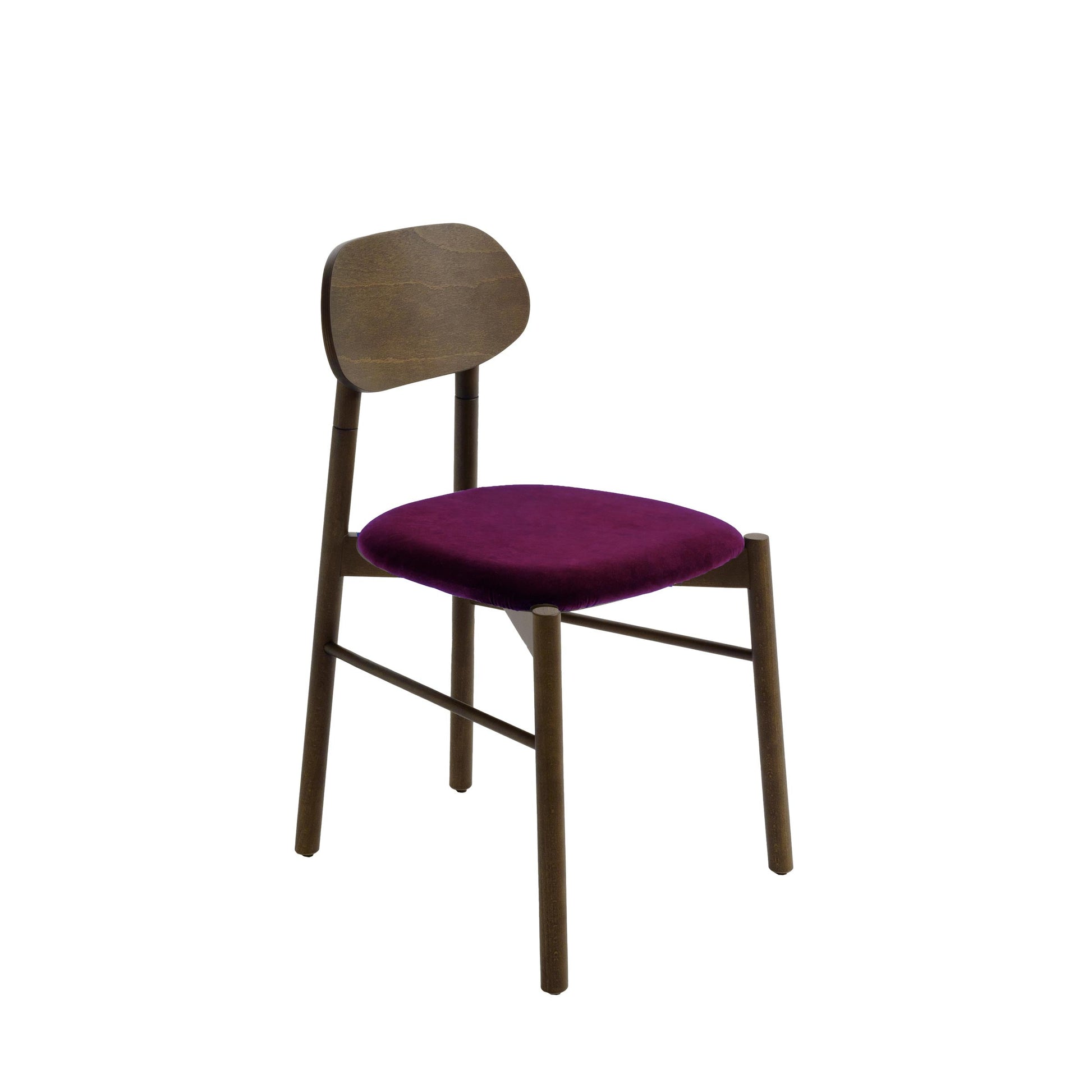 Bokken Dining Chair by Colé Italia – Italian Designer Velvet Upholstered Seat
