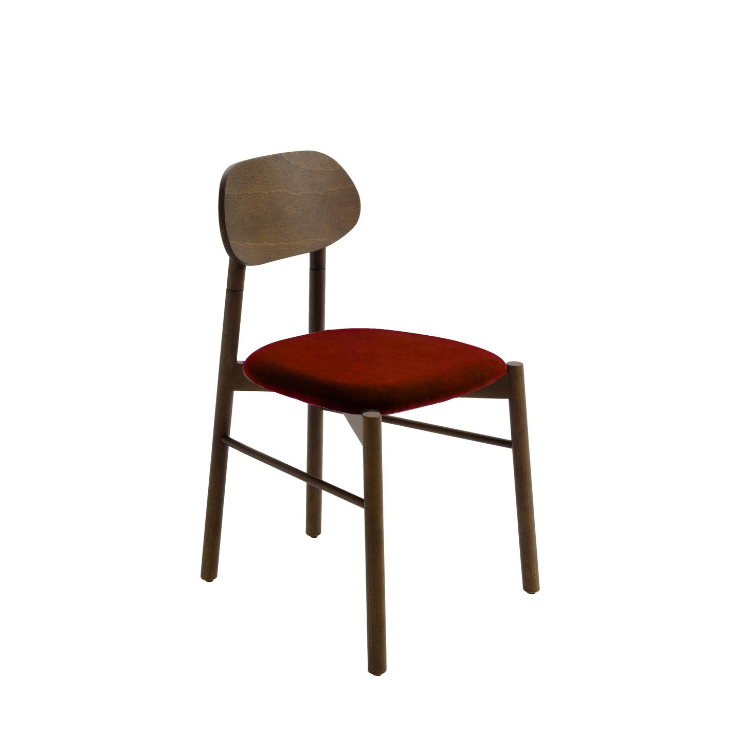 Bokken Dining Chair by Colé Italia – Italian Designer Velvet Upholstered Seat