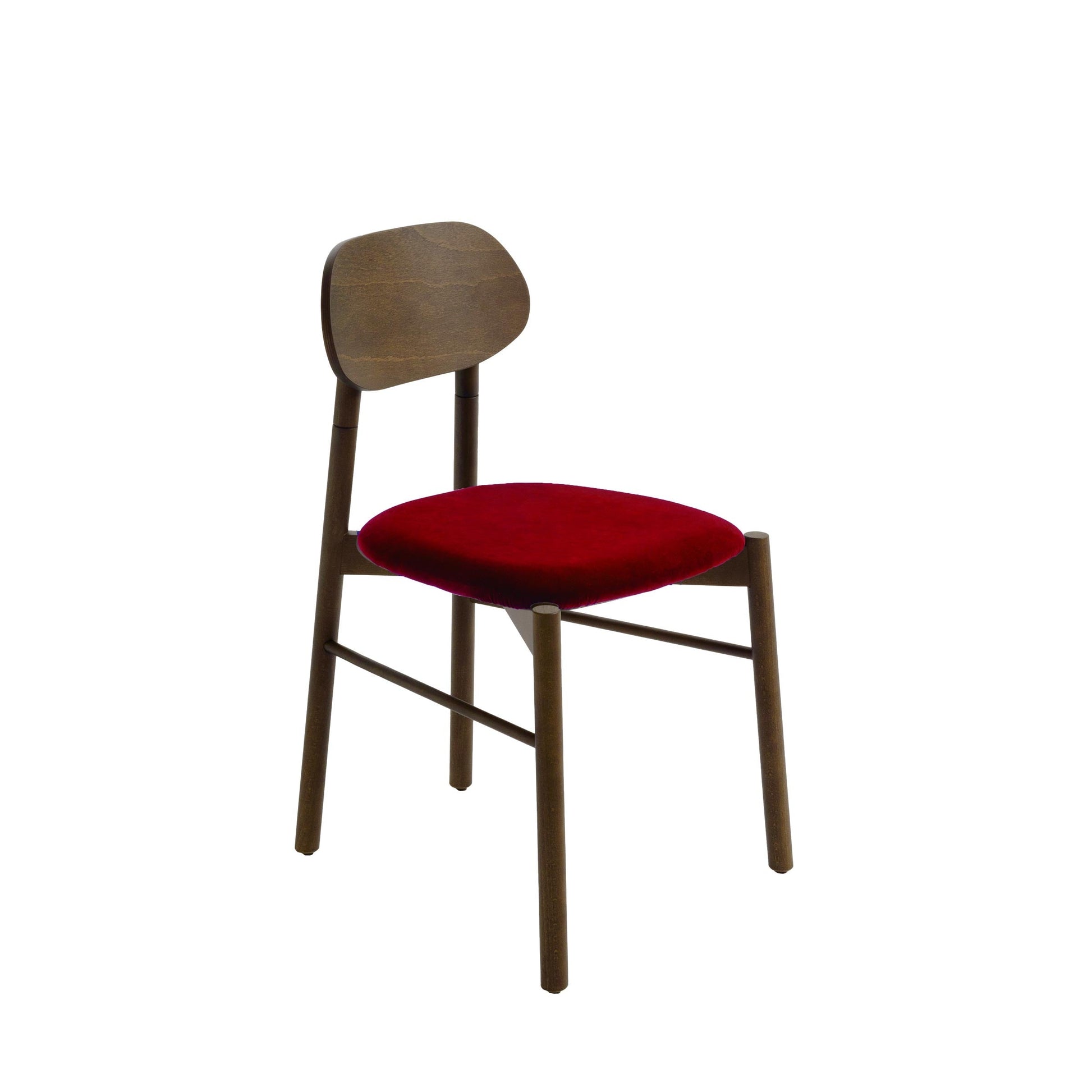 Bokken Dining Chair by Colé Italia – Italian Designer Velvet Upholstered Seat