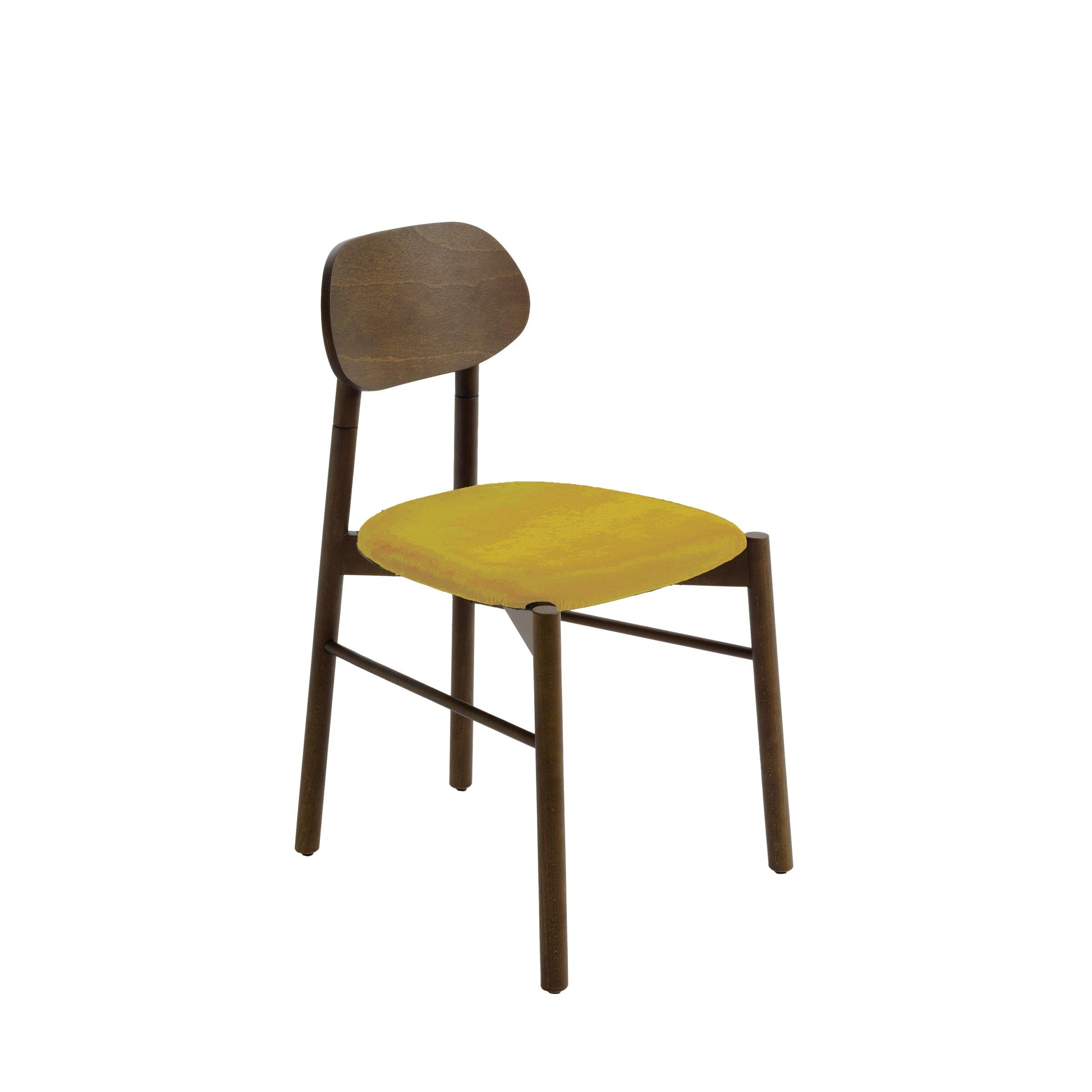 Bokken Dining Chair by Colé Italia – Italian Designer Velvet Upholstered Seat