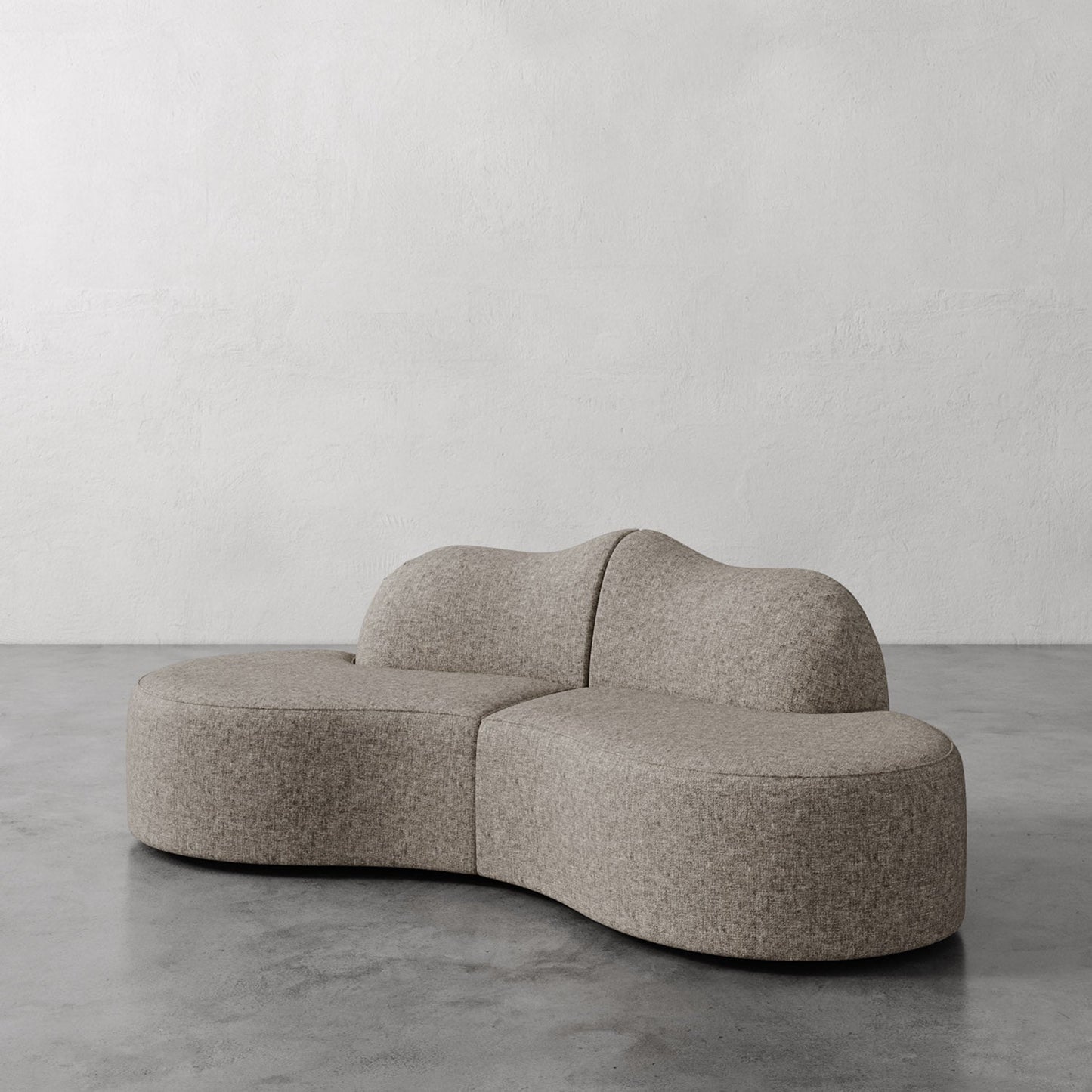 Luxury Modern Serpentine Sectional Sofa European Style for Villa