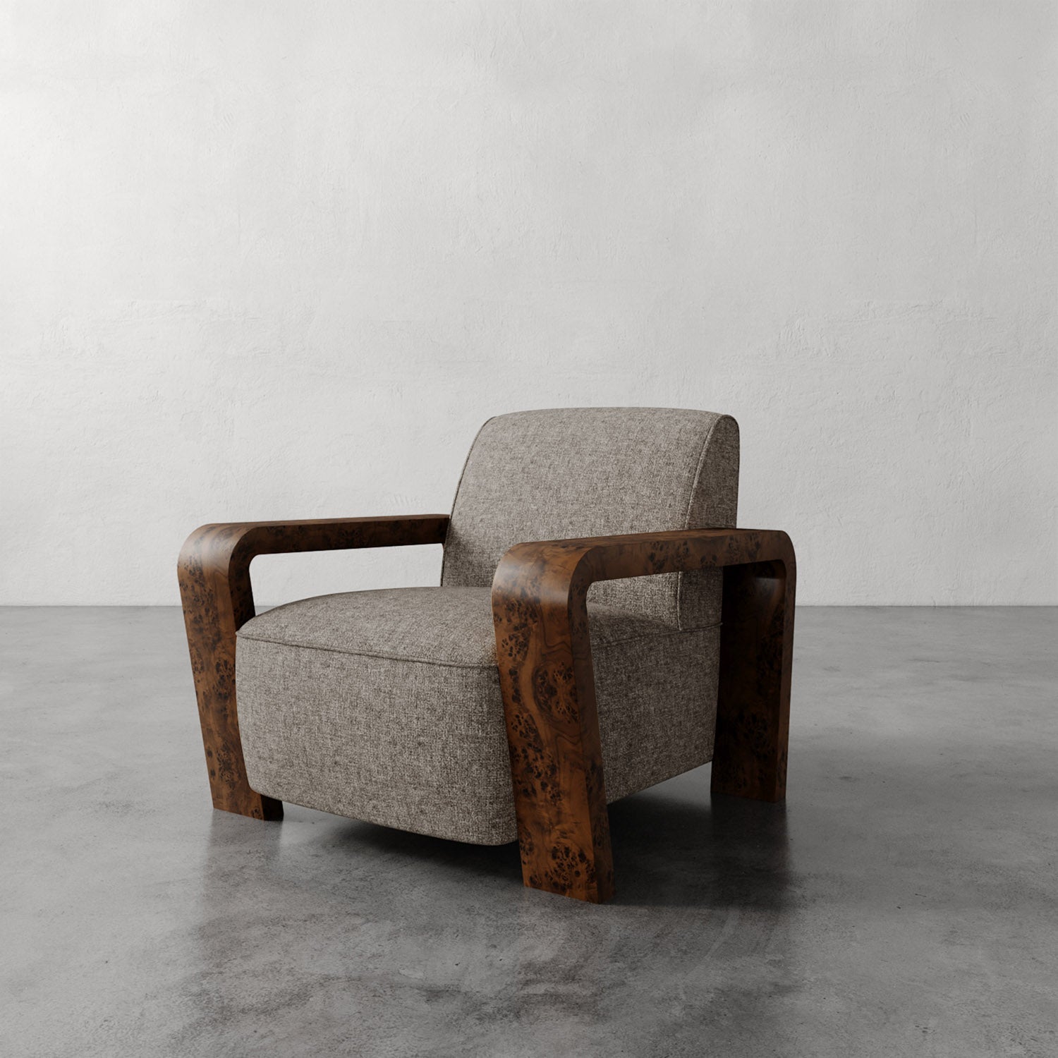 Luxury Modern Dumas Lounge Chair European Style for Villa