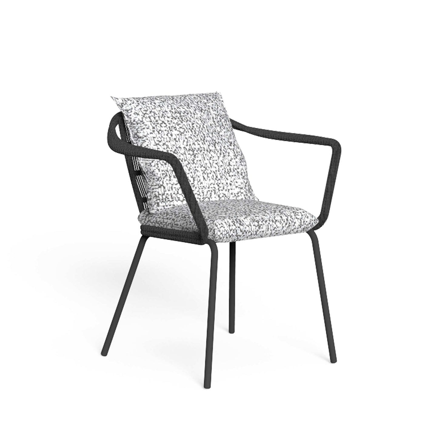 Cruise Alu Outdoor Dining Chair – Braided Rope & Aluminium – Talenti by Ludovica + Roberto Palomba – Contemporary Statement Piece