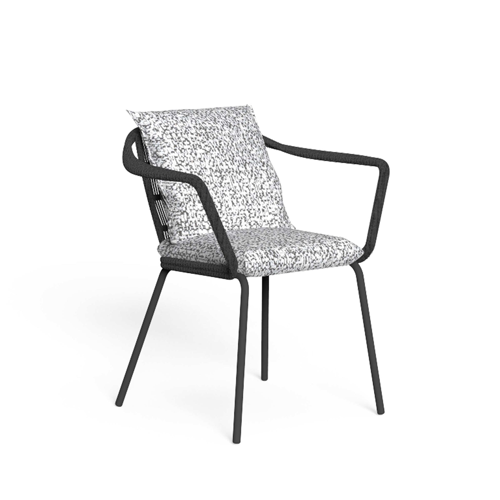 Cruise Alu Outdoor Dining Chair – Braided Rope & Aluminium – Talenti by Ludovica + Roberto Palomba – Contemporary Statement Piece