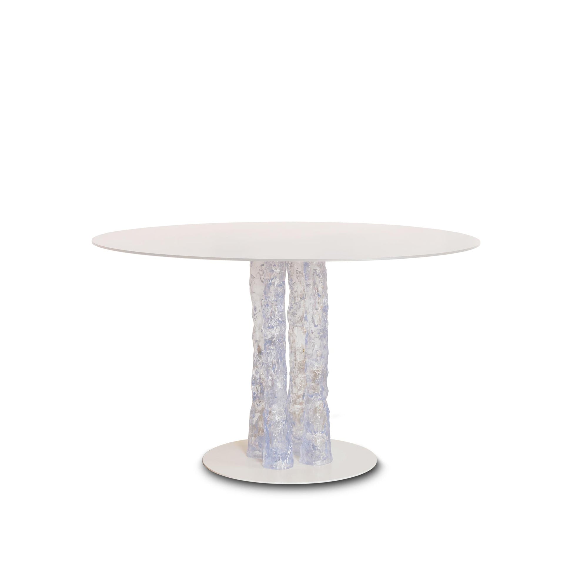 Sculptural Dining Table – Branch-Inspired Transparent Polystyrene Statement Piece