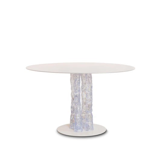 Sculptural Dining Table – Branch-Inspired Transparent Polystyrene Statement Piece