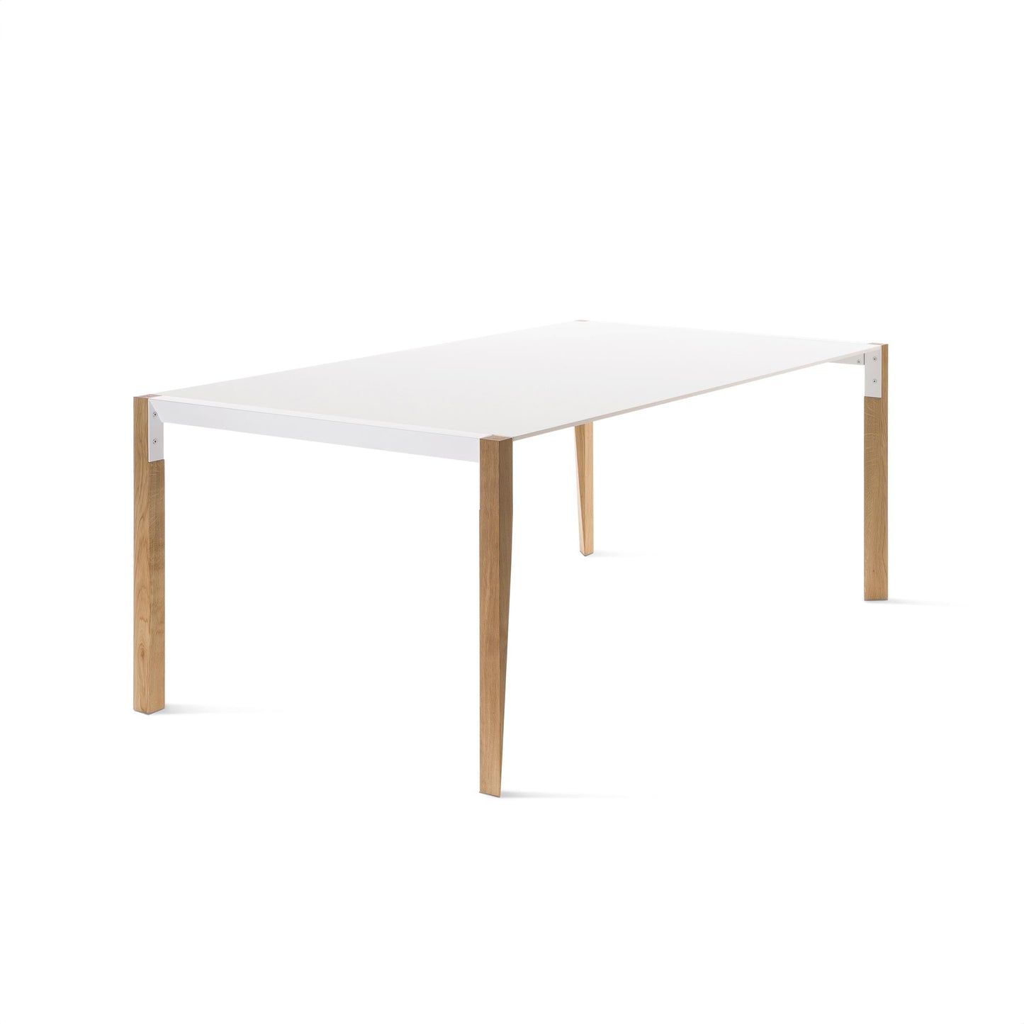 Italian Designer Extendable Dining Table – Sleek Fenix Top with Sculptural Wood Base