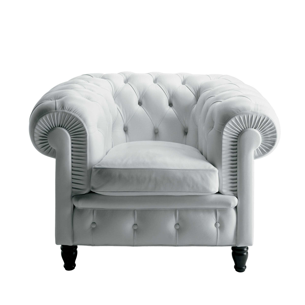 Luxury CHESTER Leather Armchair Modern Italian Style for Villa