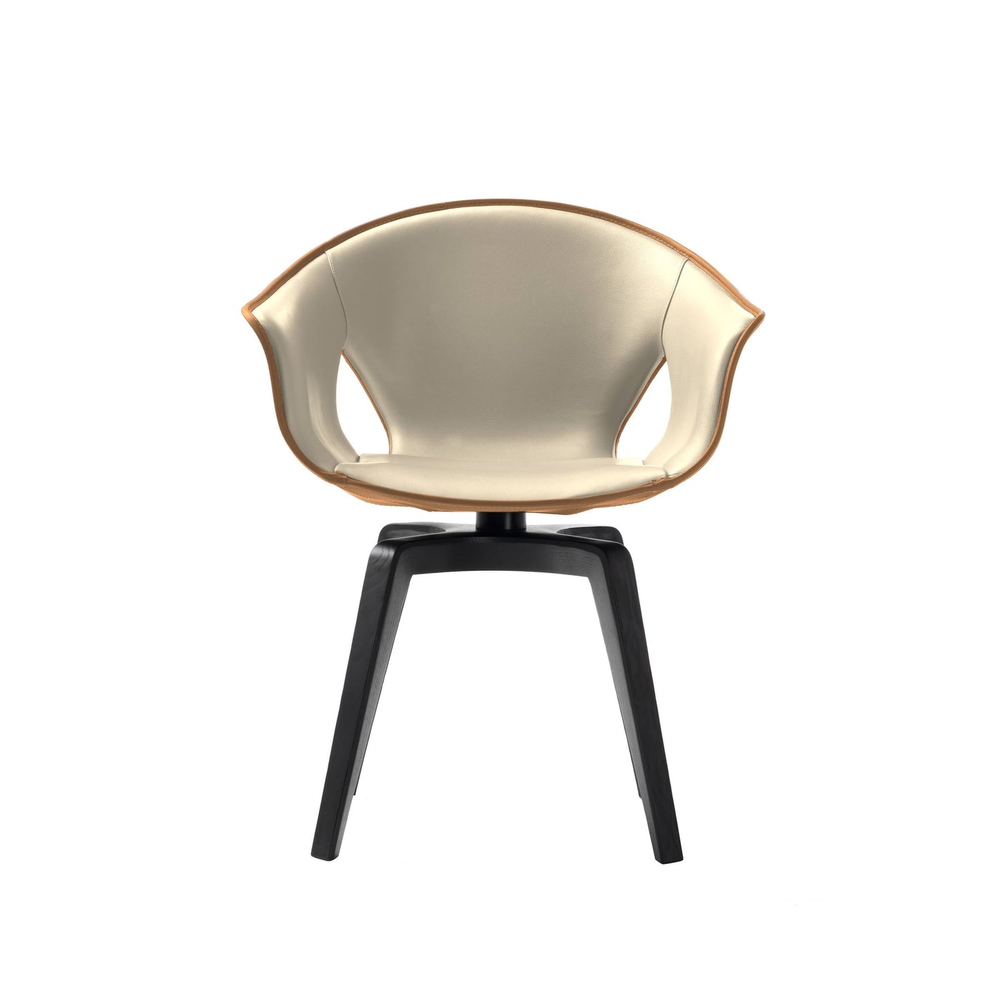 Ginger Swivel Chair with Leather Upholstery – Poltrona Frau Contemporary Designer Piece