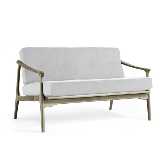 Quiete Two-Seater Sofa by Dale Italia – Walnut Wood Designer Furniture