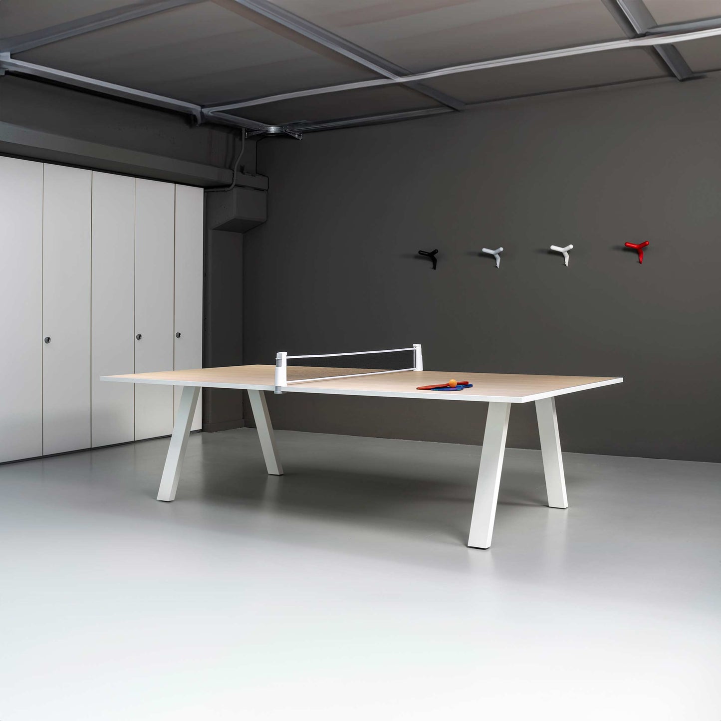Convertible Table Tennis Table – Slim Leg Wooden Surface