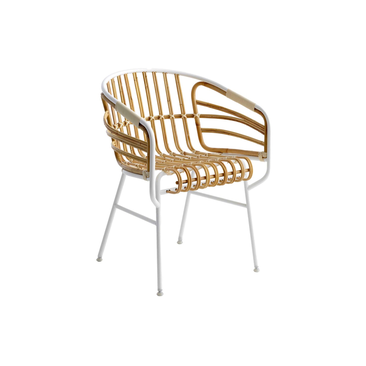 Raphia Armrest Chair – Italian Designer Rattan Dining Chair by Casamania | CM8731N