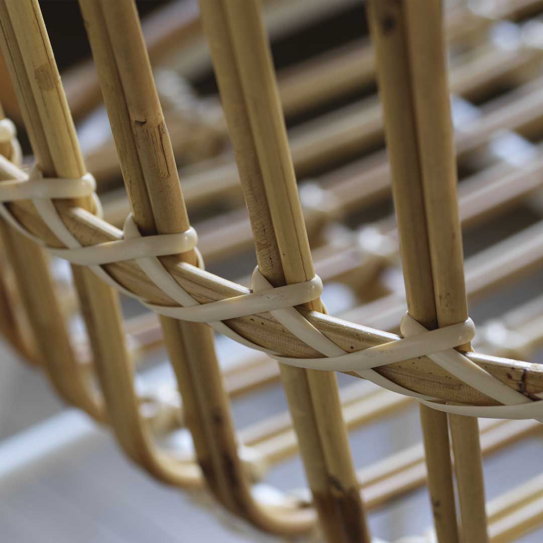 Raphia Armrest Chair – Italian Designer Rattan Dining Chair by Casamania | CM8731N