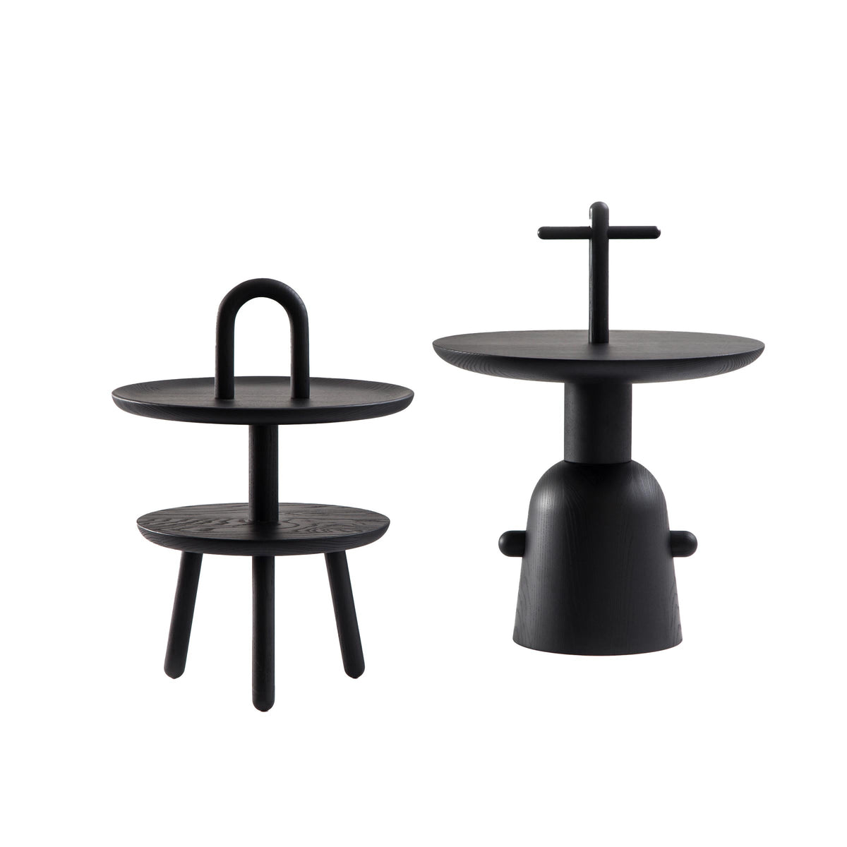 Luxury REACTION POETIQUE Wood Side Table Modern Italian Style for Villa