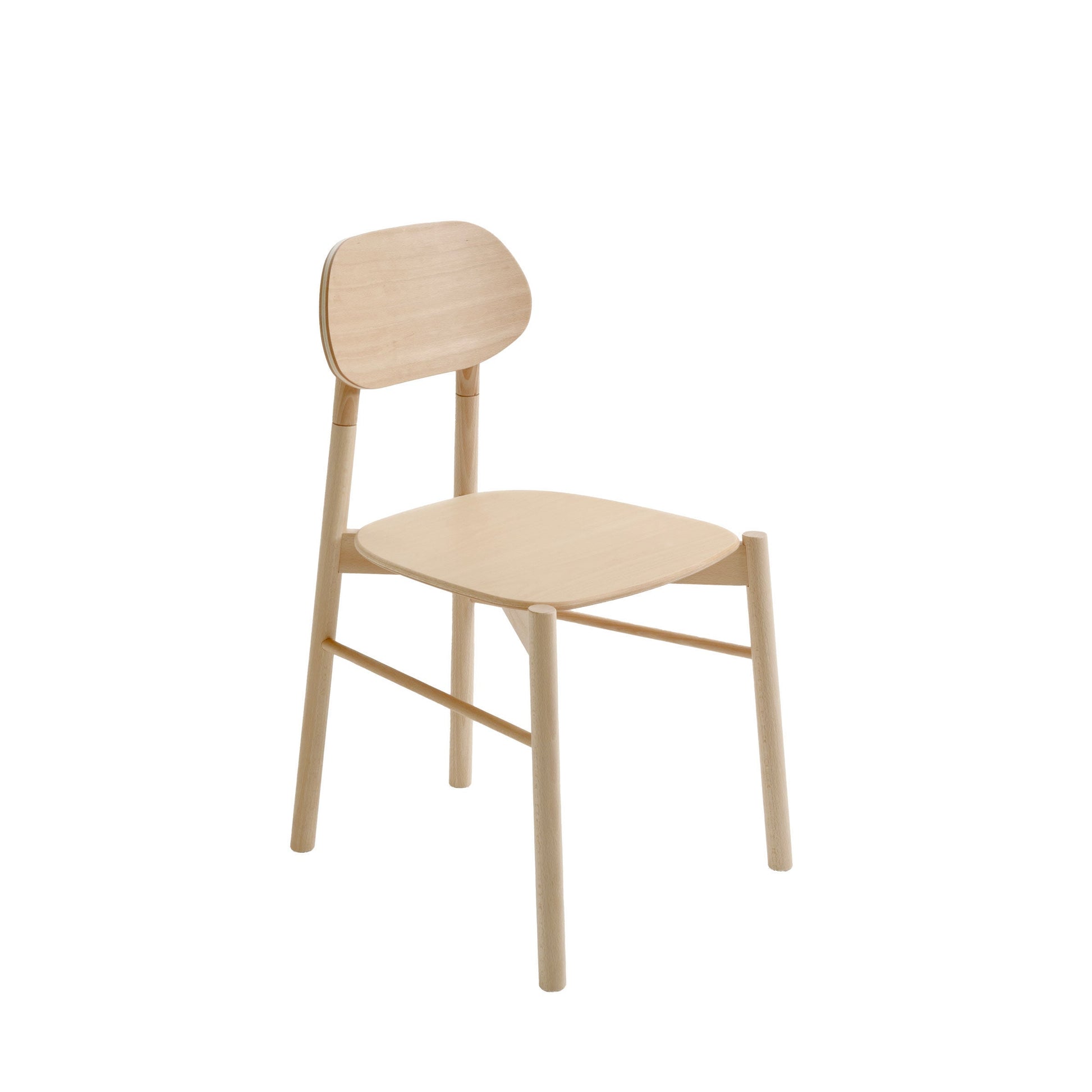 Bokken Dining Chair – Streamlined Beechwood Statement Piece by Colé Italia
