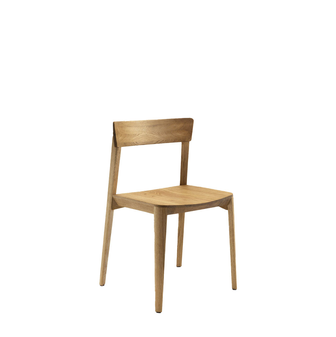 Mia Wood Dining Chair – Minimalist Solid Timber Seat by Riva 1920