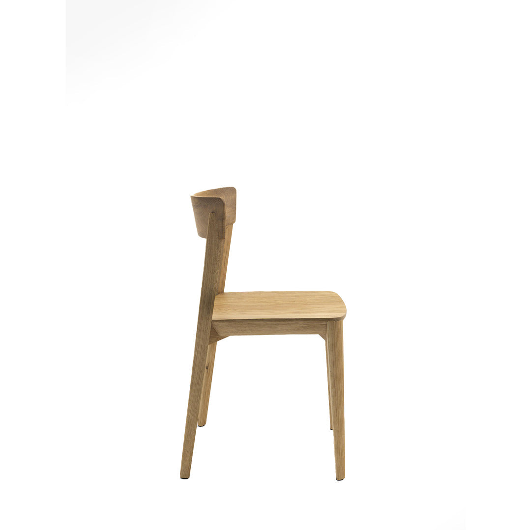 Mia Wood Dining Chair – Minimalist Solid Timber Seat by Riva 1920