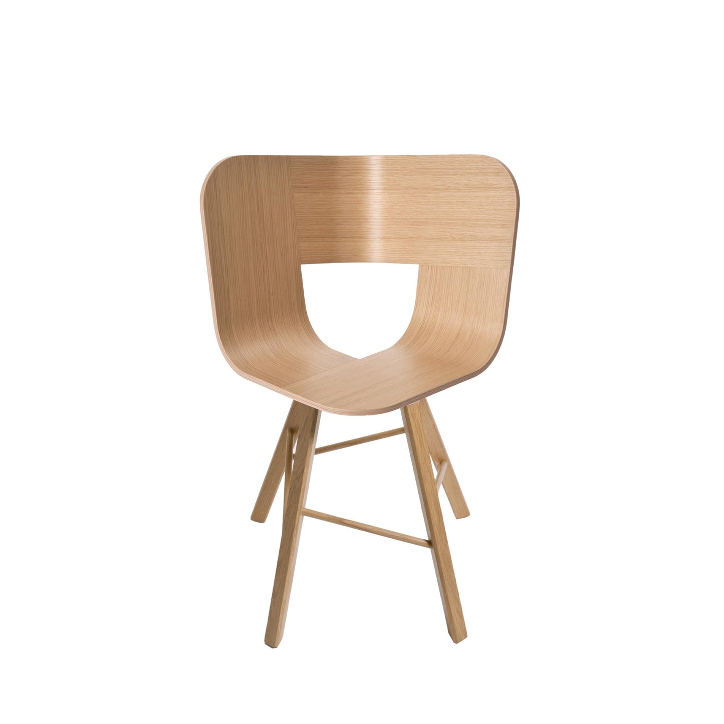 Tria Wood Dining Chair – Sculptural Curved Plywood Seat by Colé Italia