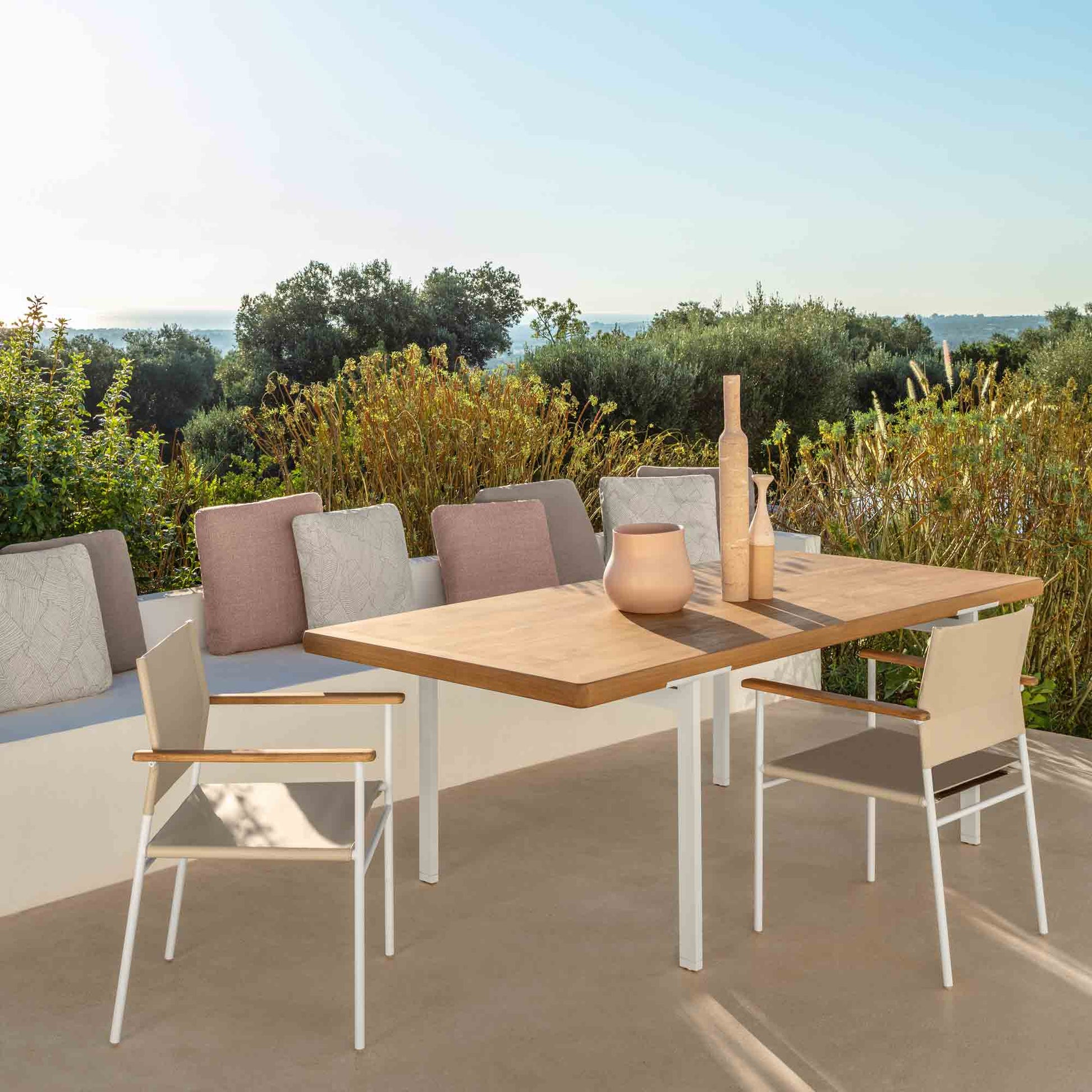 Talenti Allure Outdoor Dining Chair – Faux Leather & Steel Italian Designer Piece