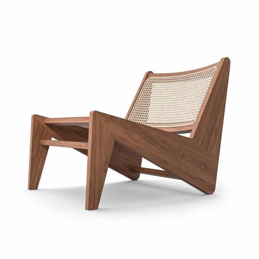 Luxury KANGAROO Wood Vienna Straw Armchair Modern Italian Style for Villa