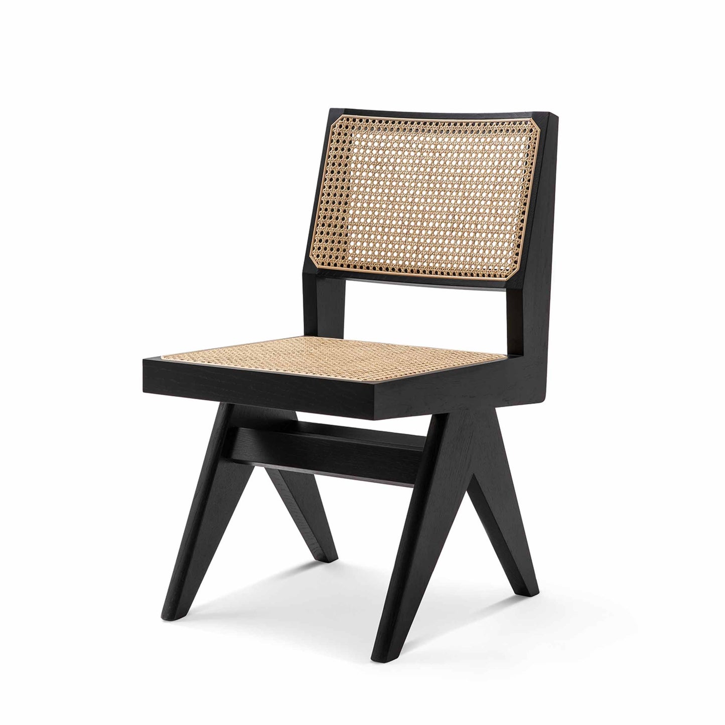 Capitol Complex Dining Chair – Vienna Straw Pierre Jeanneret for Cassina Statement